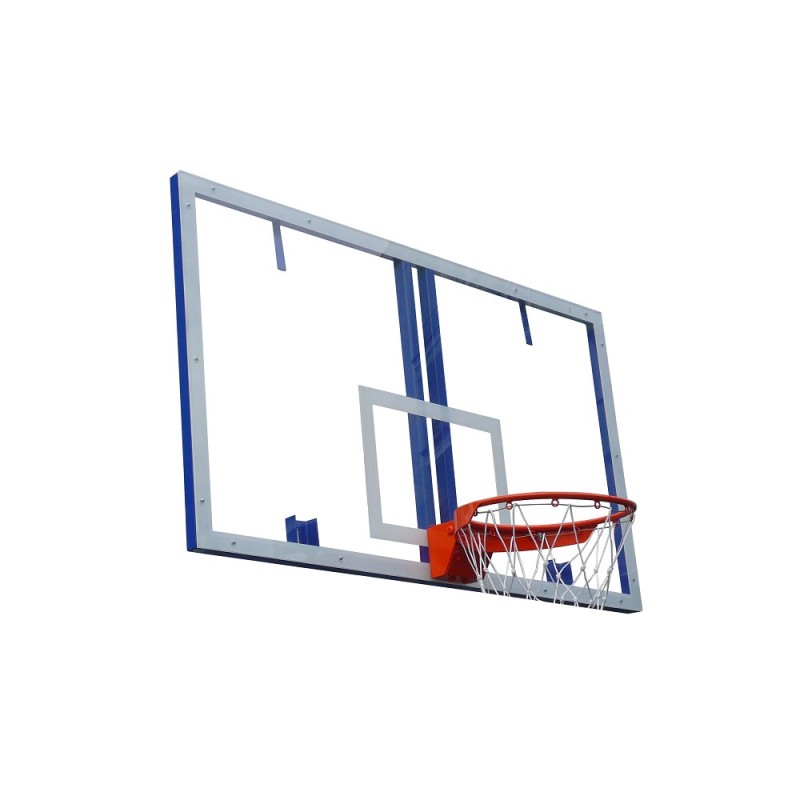 Щит баскетбольный игровой (цельный из поликарбоната 10 мм на металлической раме)