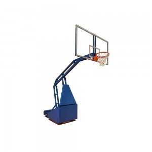 Стойка баскетбольная мобильная складная с гидравлическим механизмом (игровая, вынос 1,6м)